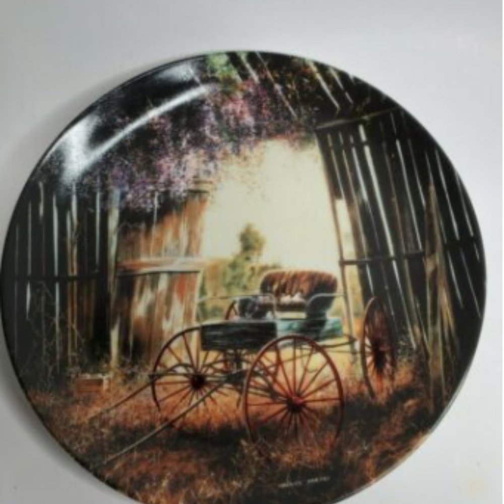 1989 W L George The Spring Buggy Collector Plate